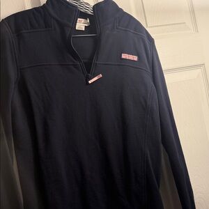 Vineyard Vines Women's Dark Blue Half-Zip Sweatshirt